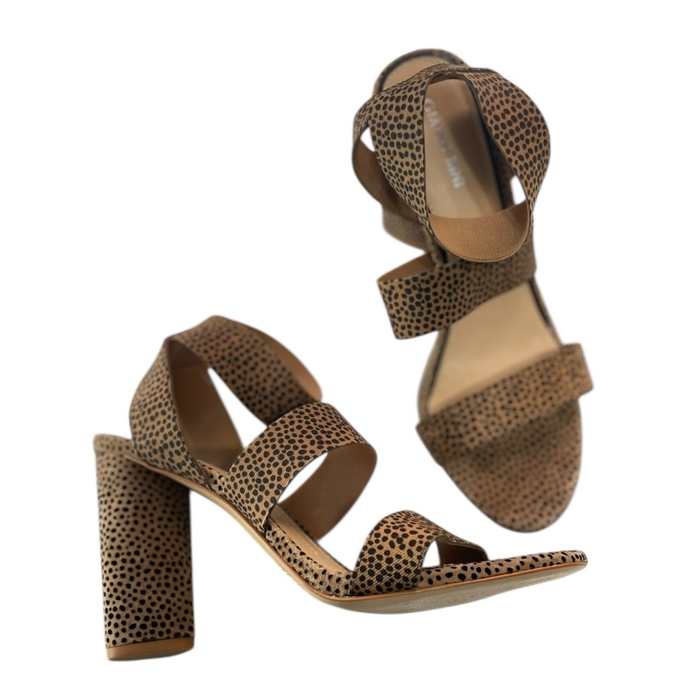 Gianni Bini leopard print block heel sandal woman’s size 9.5 M